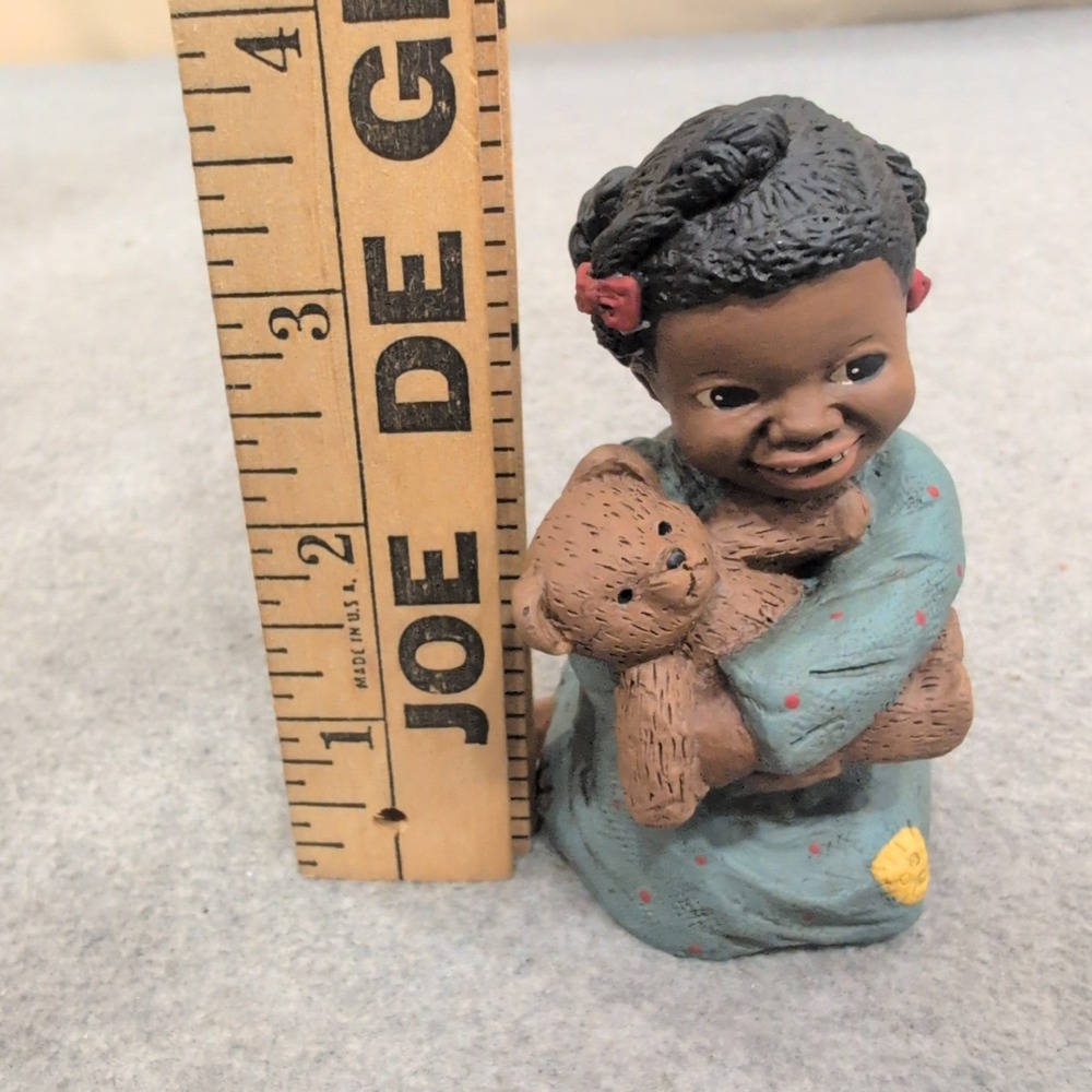 Martha Holcombe All God's Children Prissy with Bear Figurine 1348 Edition 54 - Picture 6 of 8